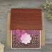 Wooden Invitation Card With Lace Butterfly Bow Wedding Invitation Card With Hand Bag